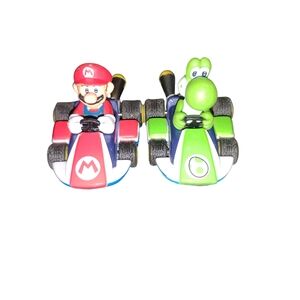 Lot of 2 Carrera First Mario Kart Slot Cars Mario and Yoshi Replacement Cars
